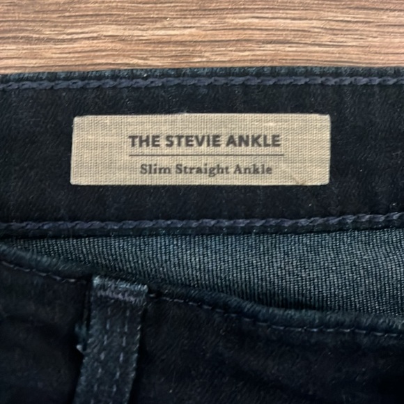 Ag Adriano Goldschmied Jeans The Stevie Slim Straight Ankle Dark Wash Size 30 - Picture 5 of 9